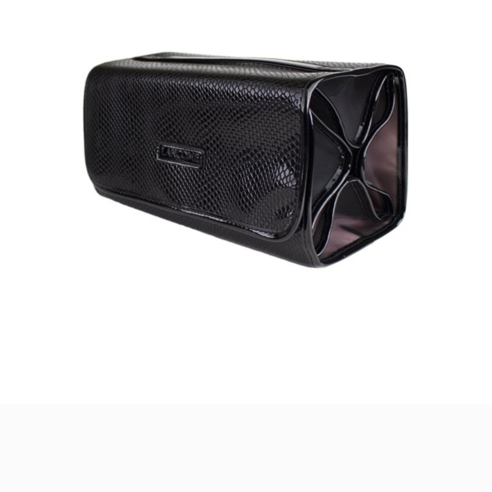 😍Lancome! Black Textured Storage Travel Bag